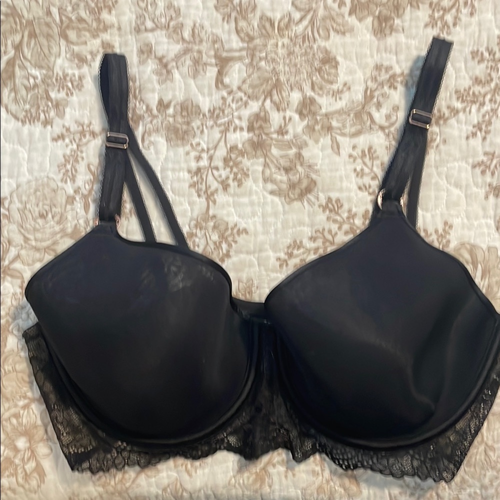 Sofia by Sofia Vergara Black Lace Trim Bra